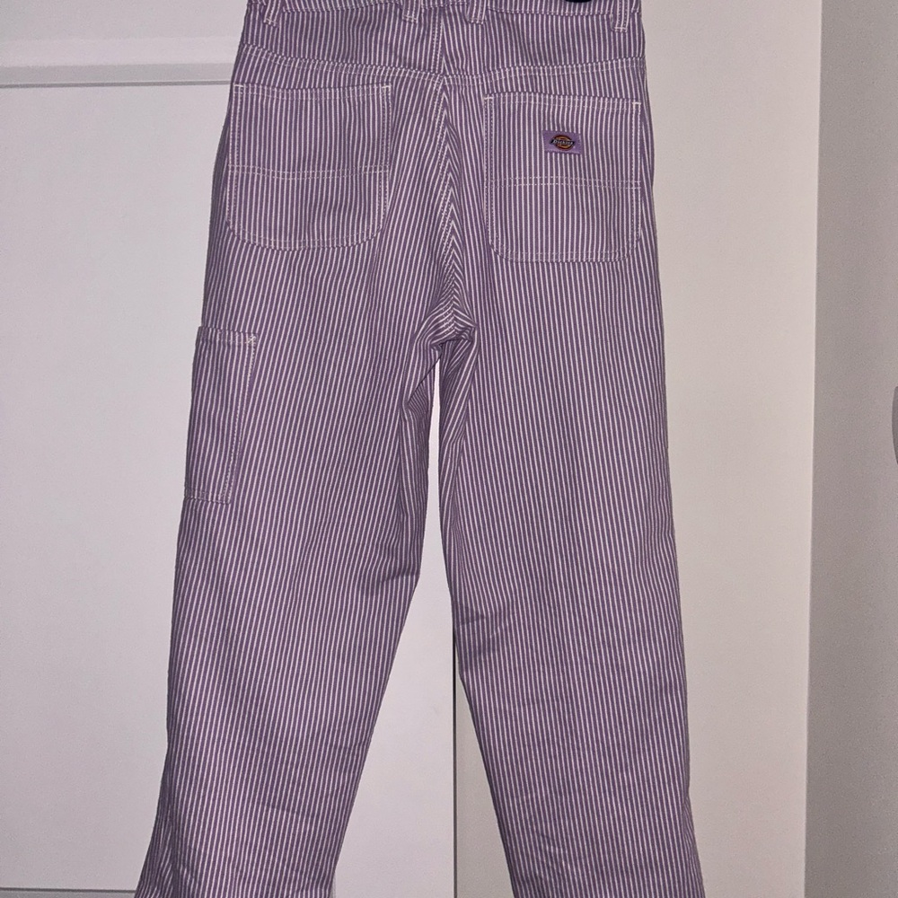 Striped Purple and White Dickies Pants - Picture 2 of 5